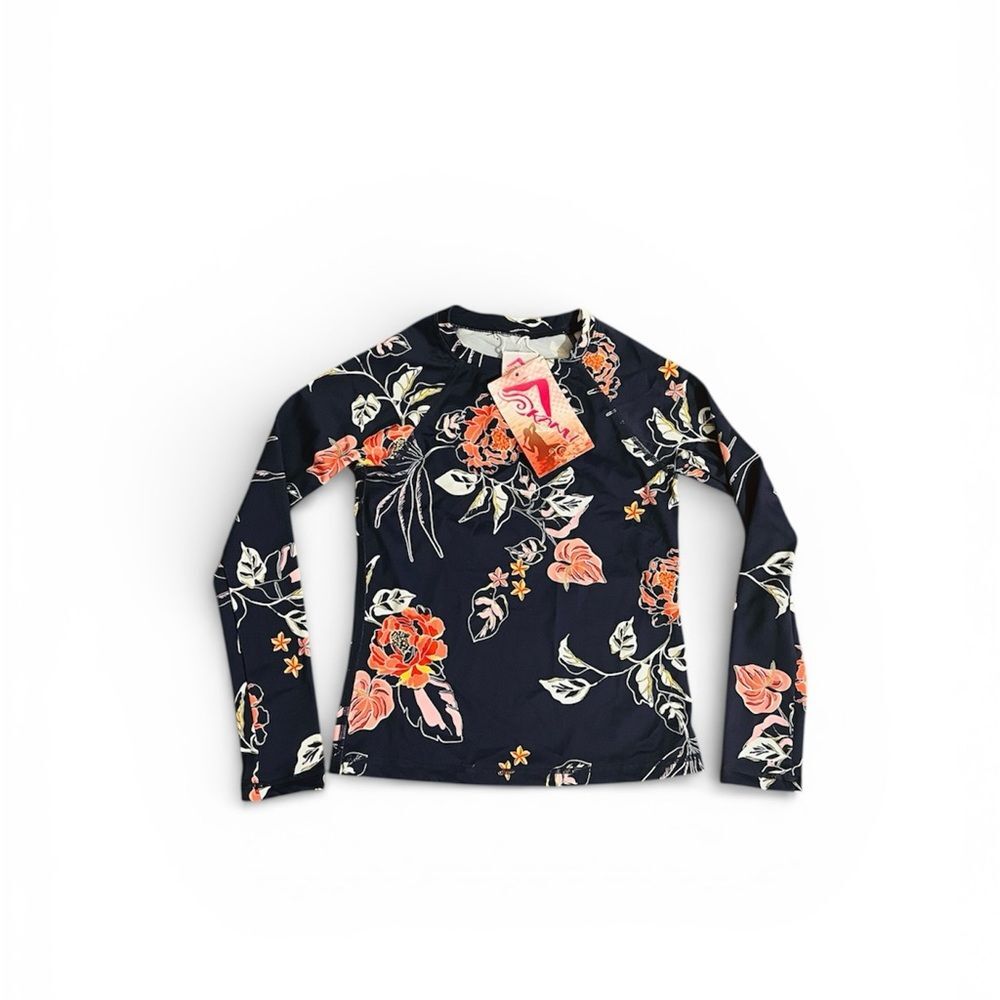 Kanu Surf Girls Long Sleeve Rashguard Sz 8